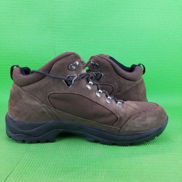 ✅Lands End Men’s Brown & Black Waterproof Hiking Winter Insulated Boots Size 13D main image 7